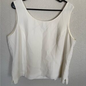 Elegant White Sleeveless Top